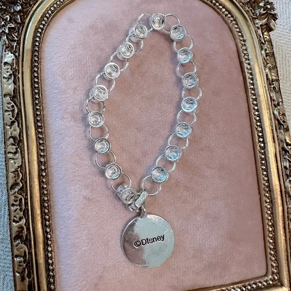 Y2K Vintage Avon Disney Tinkerbell Charm Bracelet Pastel Crystal Rhinestones - Picture 4 of 15